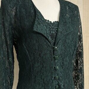 80's Dark Green Lace
Midi Dress Corset Back
WhimsyGoth‎ Fairy Practical Magic